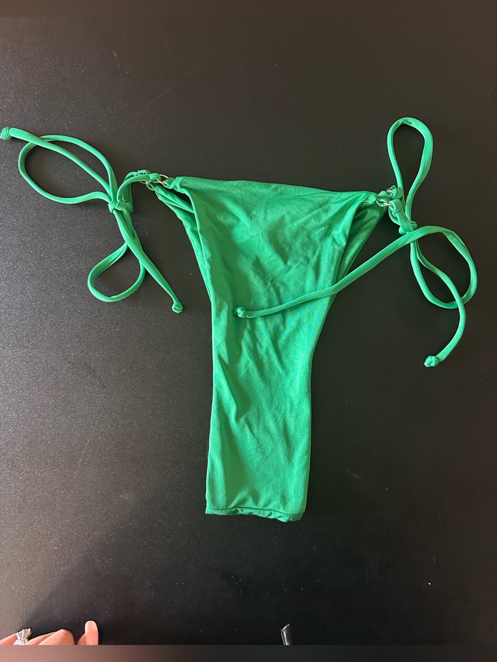 Toluca Bright Green Bikini Swimsuit with Ties